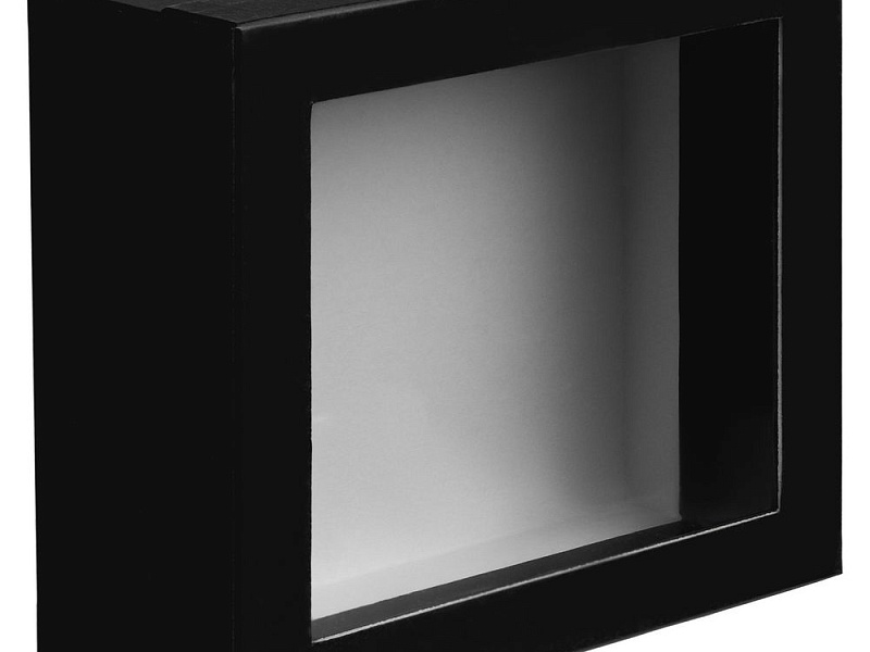 Коробка Teaser с окном, черная