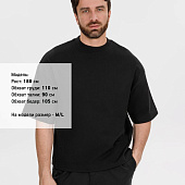 Футболка оверсайз Big Boss, черная