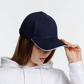 Бейсболка Spiker, темно-синяя с белым