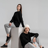 Свитшот унисекс BNC Inspire (Organic), черный