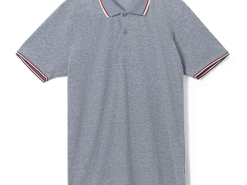 Рубашка поло мужская Paname Men, голубой меланж