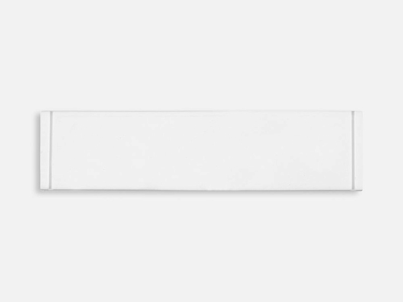 Лейбл из ПВХ Dzeta, S, белый