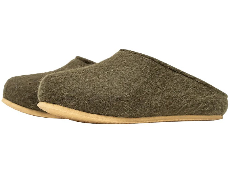 Домашние валенки Step, зеленые (олива)