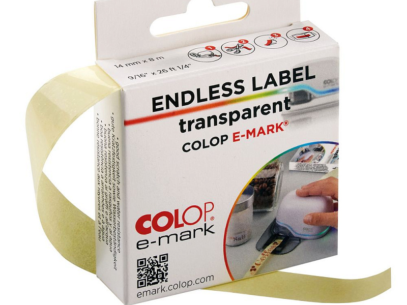 Клейкая лента для принтера Colop e-mark, прозрачная