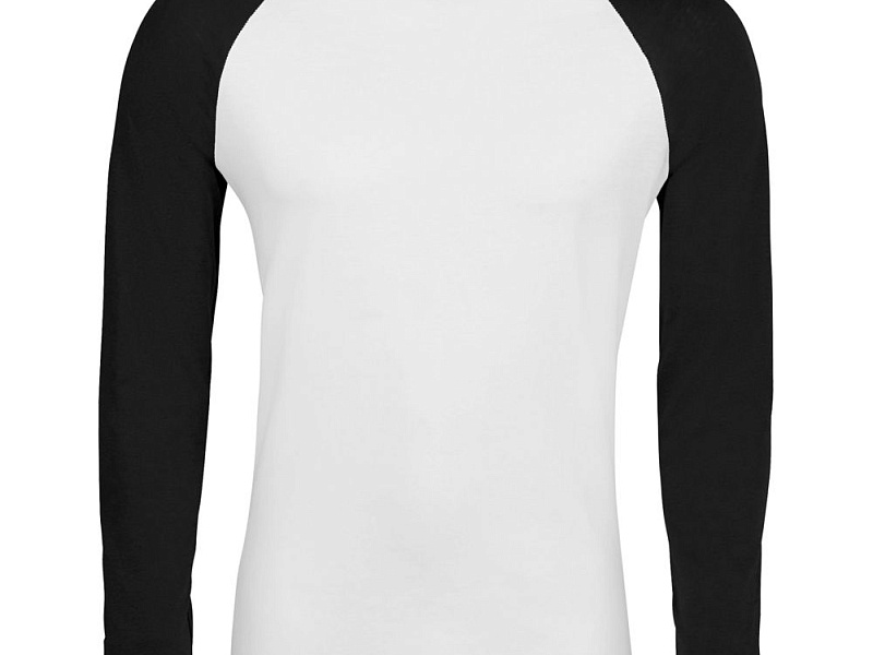 Футболка мужская с длинным рукавом Funky Lsl, белая с черным