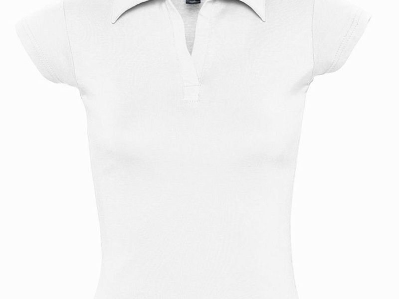 Рубашка поло женская без пуговиц Pretty 220, белая