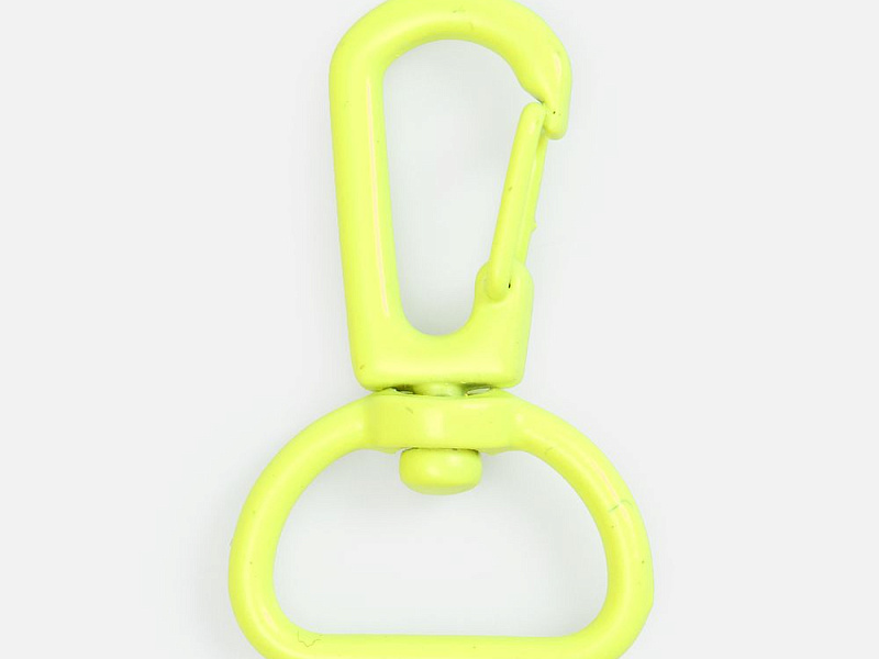 Застежка-карабин Snap Hook, M, желтый неон