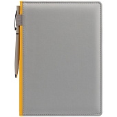 Ежедневник Spain Shall на заказ, недатированный, серый с желтым
