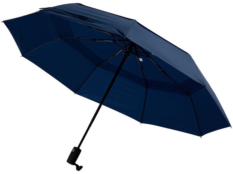 Складной зонт Dome Double с двойным куполом, темно-синий, ver.2
