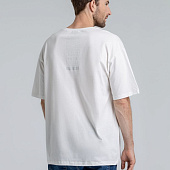 Футболка оверсайз «Чистая соль», молочно-белая