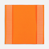 Лейбл тканевый Epsilon, L, оранжевый неон