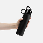 Складная бутылка для воды Langfossen, черная