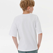 Футболка детская оверсайз Teezer, белая