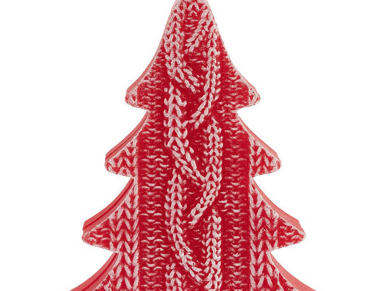 Свеча Kniteam, елка, красная