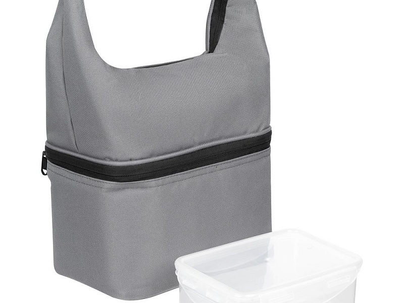 Термосумка с ланчбоксом Smakk, серая
