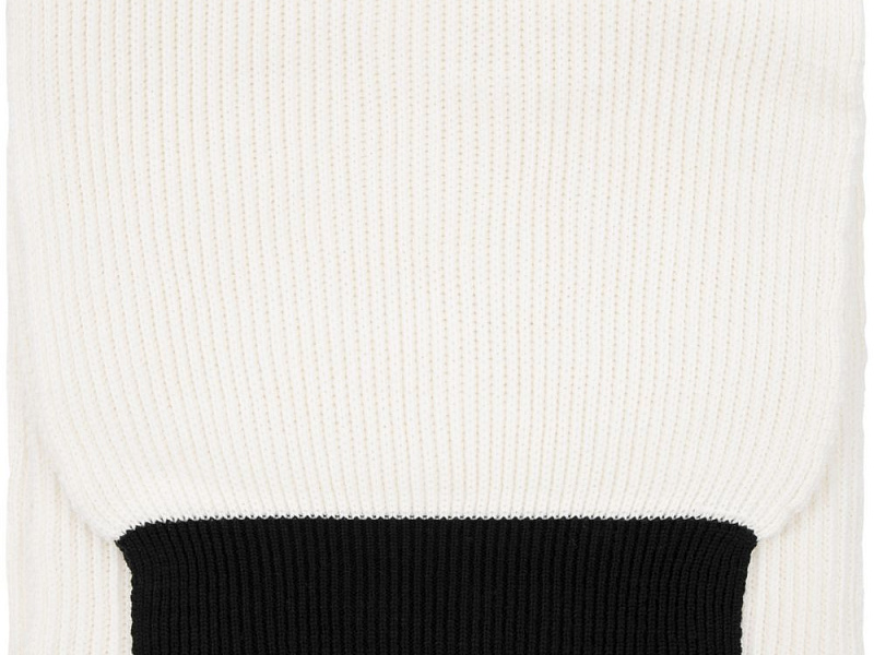 Шарф Snappy, белый с черным