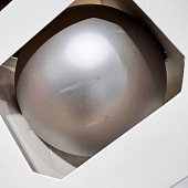 Оформительский шар Finery, 8 см, матовый серебристый