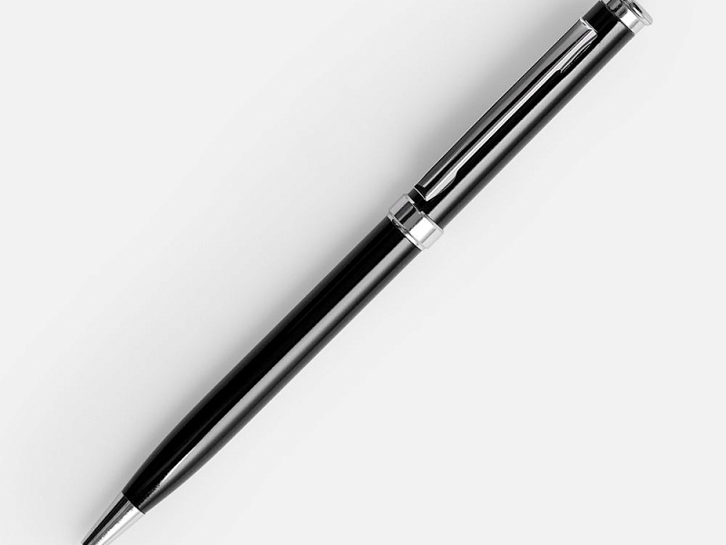 Ручка шариковая Finn Chrome, черная