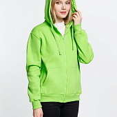Толстовка на молнии с капюшоном Siverga Heavy 2.0, зеленое яблоко