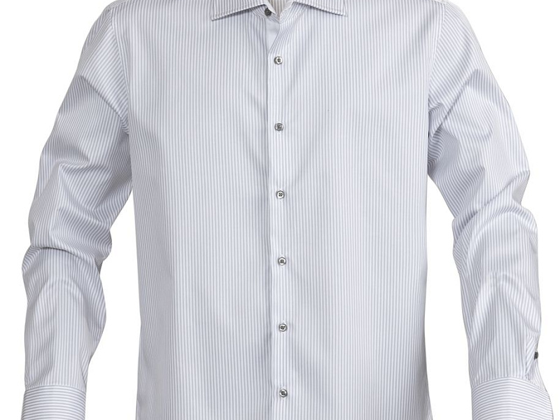 Рубашка мужская в полоску Reno, серая