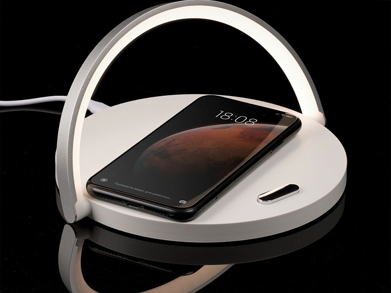 Cтанция для беспроводной зарядки с подсветкой arCharge, белая