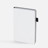 Ежедневник White Shall, недатированный, бело-черный