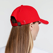 Бейсболка Generic, красная с белым кантом