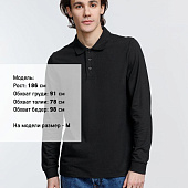 Рубашка поло с длинным рукавом Prime LSL, черная