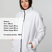 Куртка флисовая унисекс Manakin, белая