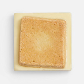 Печенье Dream White в белом шоколаде, квадрат