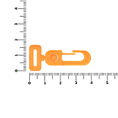 Застежка-карабин Carabine, S, оранжевый неон