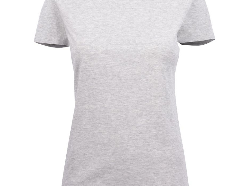 Футболка женская Ladies American U, светлый меланж