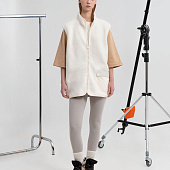 Жилет унисекс Oblako, молочно-белый