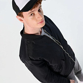 Бейсболка Bubble, черная с белым