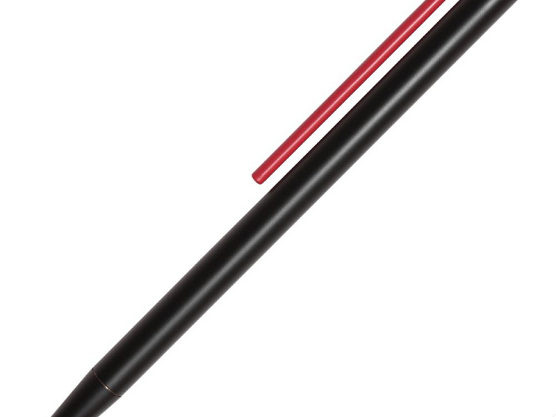 Шариковая ручка GrafeeX в чехле, черная с красным