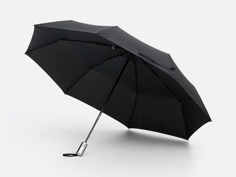 Зонт складной Fiber, черный