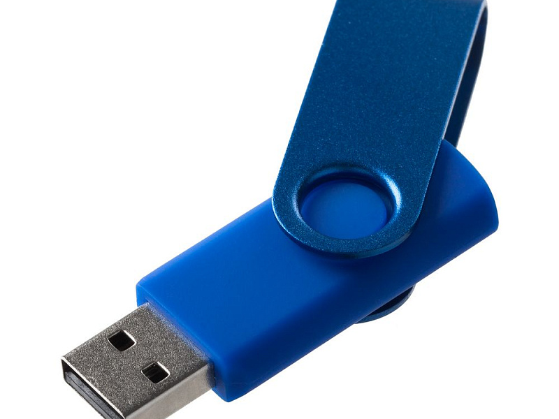 Флешка Twist Color, синяя, 16 Гб