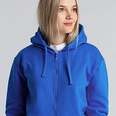 Толстовка на молнии с капюшоном Siverga Heavy 2.0, ярко-синяя