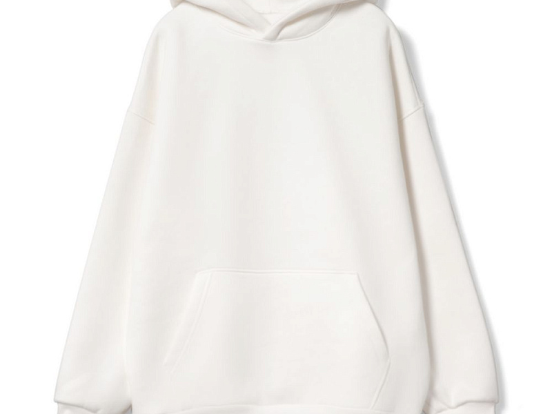 Худи оверсайз унисекс Go Easy, молочно-белое