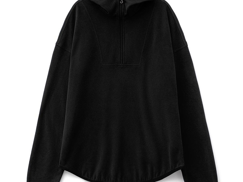 Анорак флисовый унисекс Fliska, черный