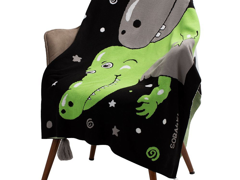 Плед «Крокодилобегемоты»