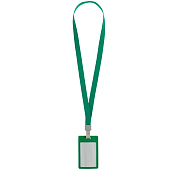 Карман для пропуска с лентой Staff, зеленый