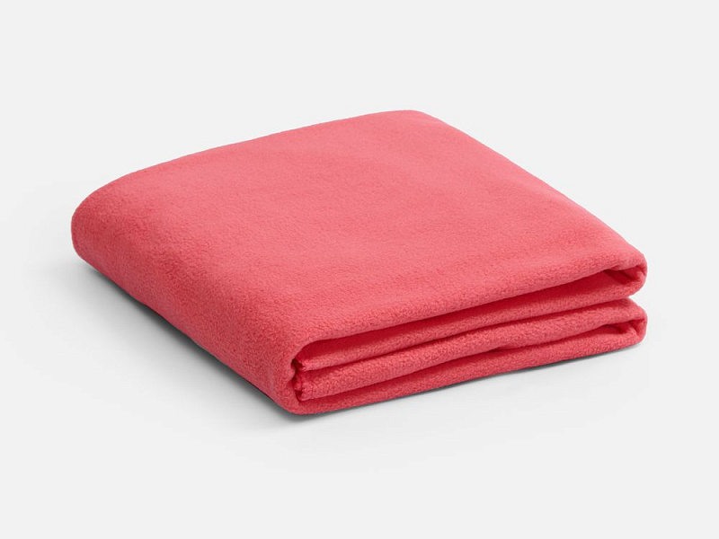 Флисовый плед Warm&Peace XL, розовый (коралловый)