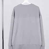 Свитшот оверсайз унисекс Vozduh, светло-серый