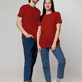 Футболка унисекс T-Bolka 160, темно-красная