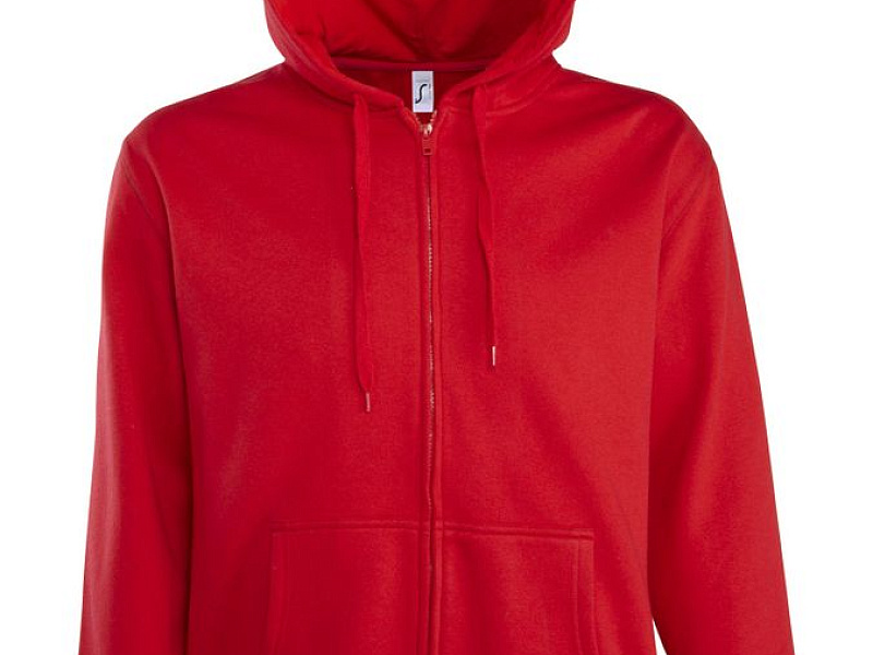 Толстовка мужская на молнии с капюшоном Seven Men, красная