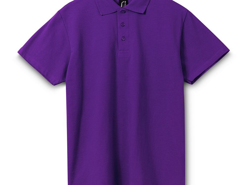 Рубашка поло мужская Spring 210, темно-фиолетовая