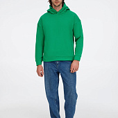 Худи оверсайз унисекс Tolla, зеленое