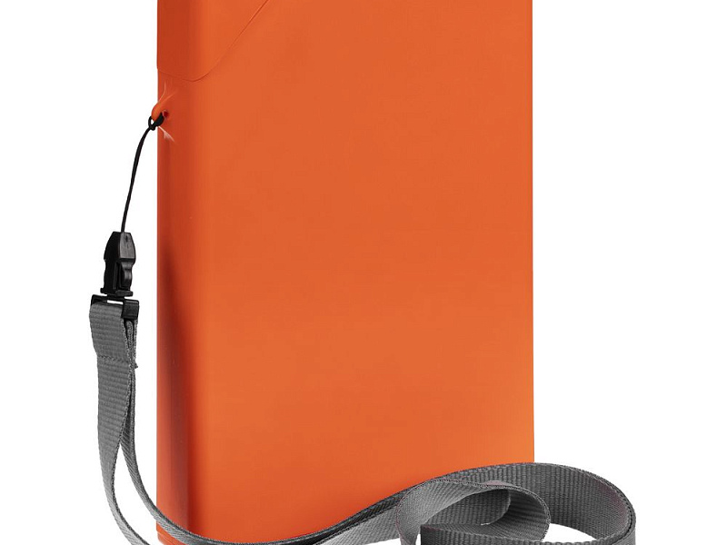 Плоская бутылка для воды Flacon, оранжевая