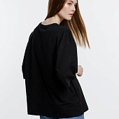 Футболка оверсайз унисекс Base Space, черная